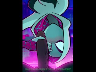 illuxxxtrandy - spider gwen handjob	[marvel] / hentai porn