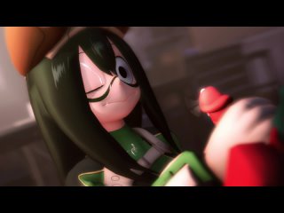 greatm8 - tsuyu asui sweetie thighjob	[my hero academia] / hentai porn